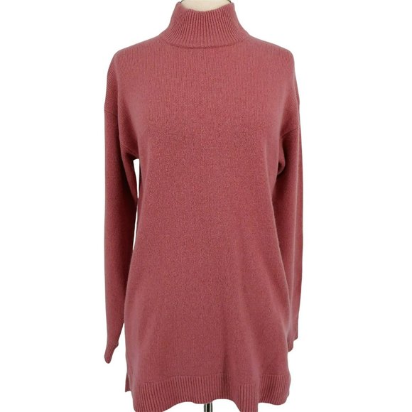 Halogen Sweaters - Halogen Cashmere Wool Blend Turtleneck Sweater Pink Size Small NWT